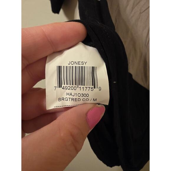 BCBGMAXAZRIA Slouchy Colorblock Dolman Top | Modal | Size M - Picture 7 of 7